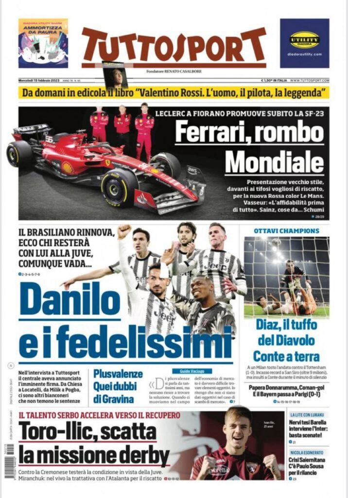 Le prime pagine dei quotidiani sportivi – 15 febbraio 31 photo 6008098668428769694 y
