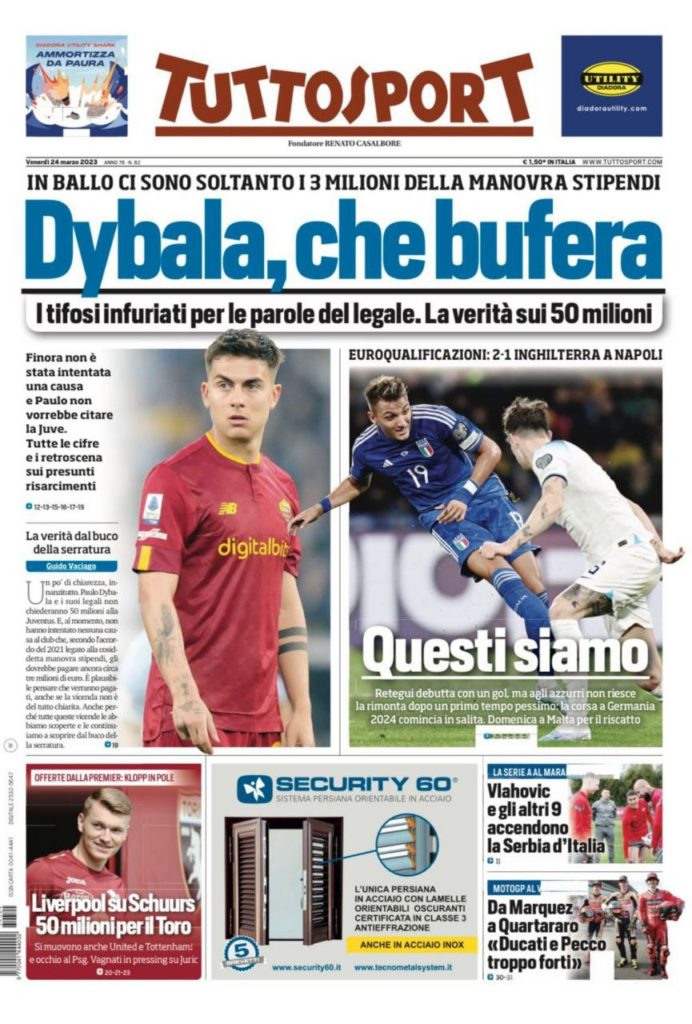 Le prime pagine dei quotidiani sportivi – 24 marzo 32 image 2
