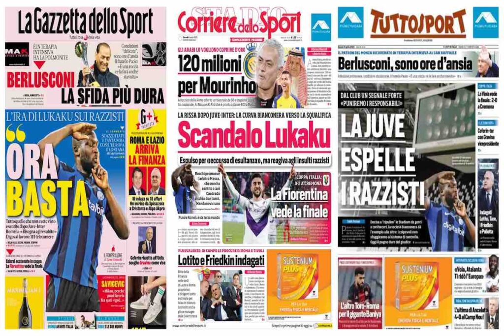 Le prime pagine dei quotidiani sportivi – 6 aprile 32 Quotidiani 20230405