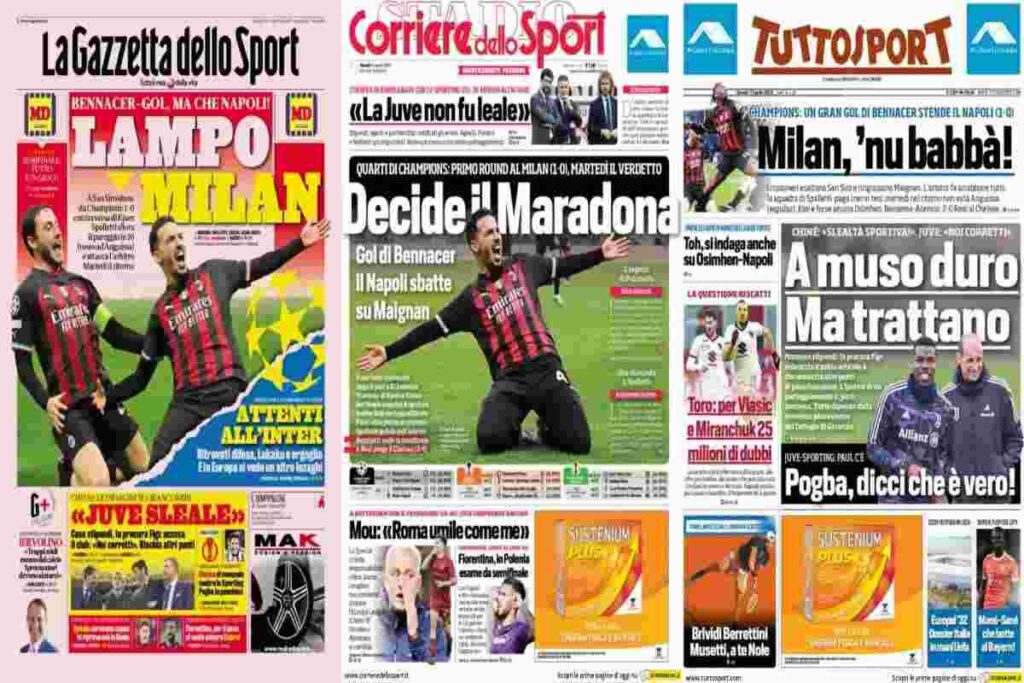 Le prime pagine dei quotidiani sportivi – 13 aprile 32 Rassegna Stampa 20230413
