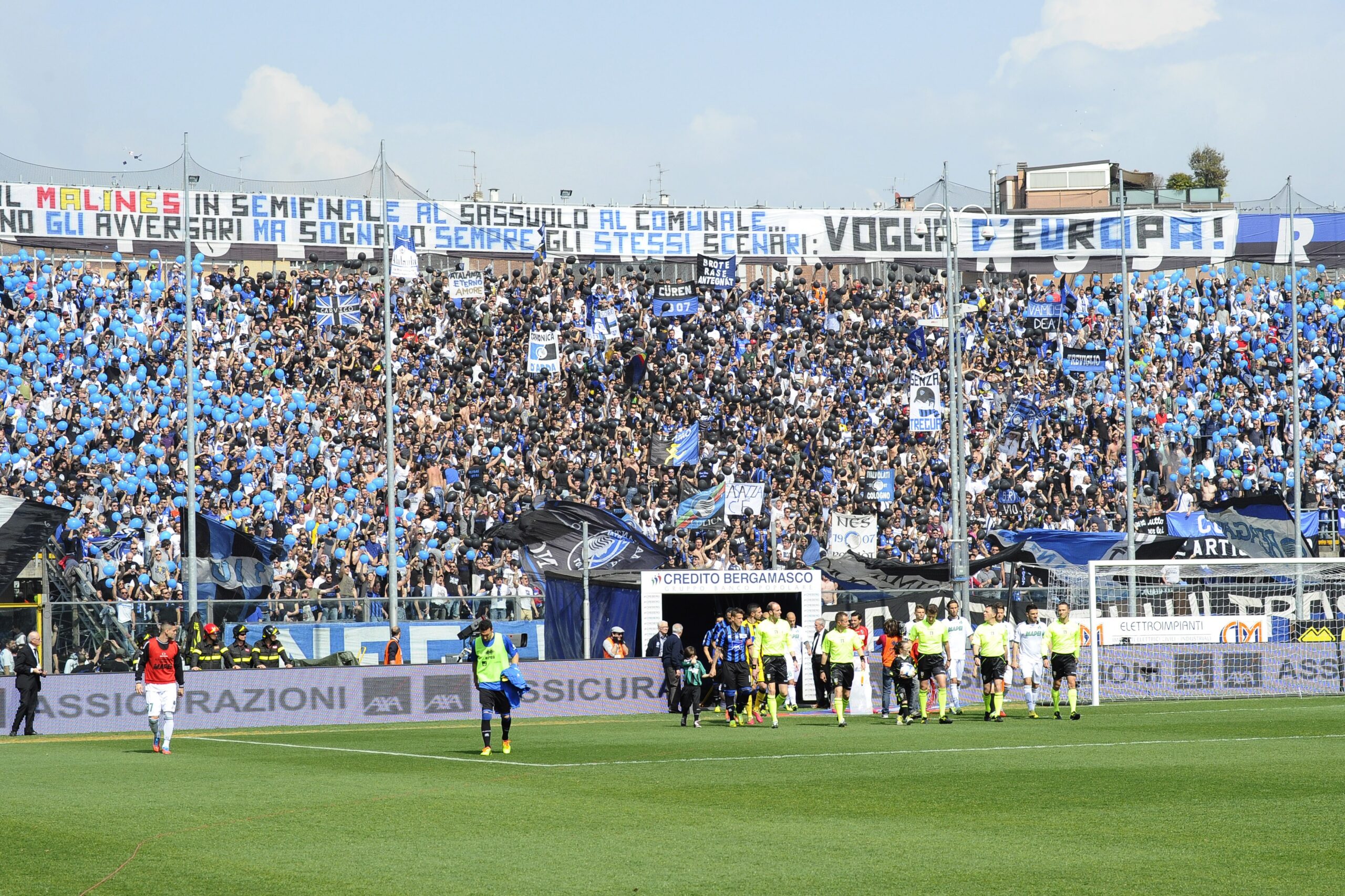 Quando il Sassuolo rovinò i sogni europei dell'Atalanta di Colantuono nel 2014 36 coreog tifosi Atalanta MG18440 scaled