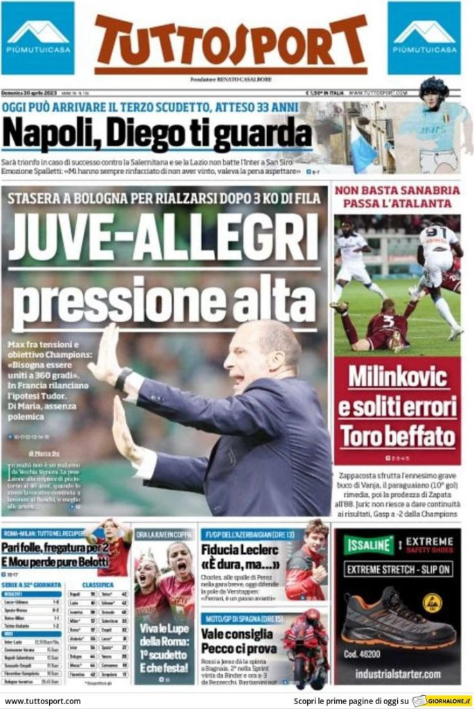 Le prime pagine dei quotidiani sportivi – 30 aprile 31 image 10
