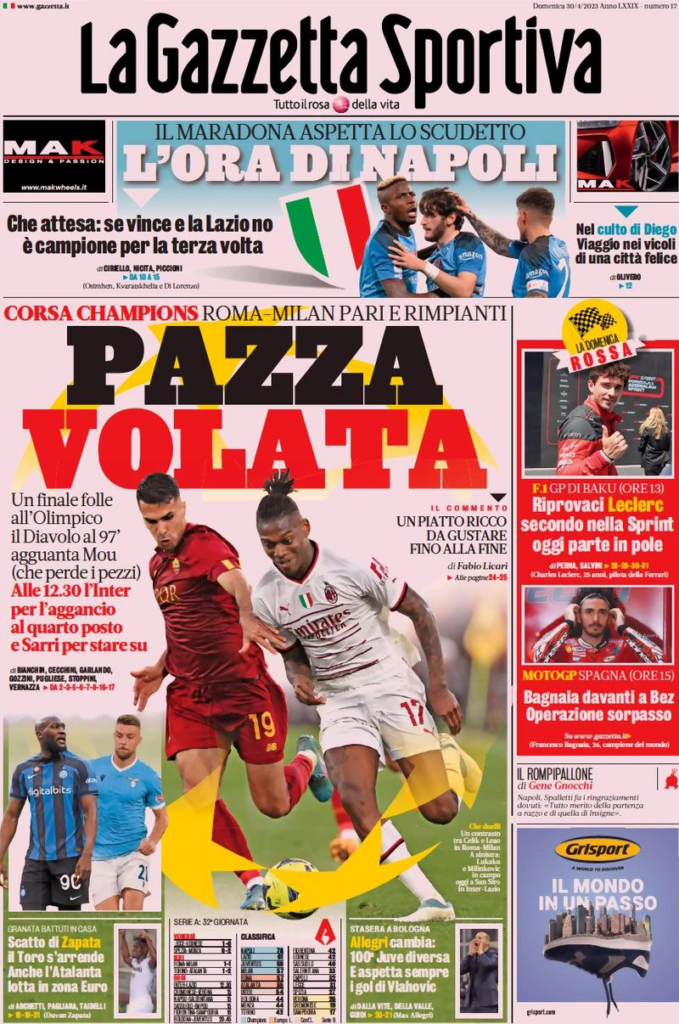 Le prime pagine dei quotidiani sportivi – 30 aprile 32 image 11
