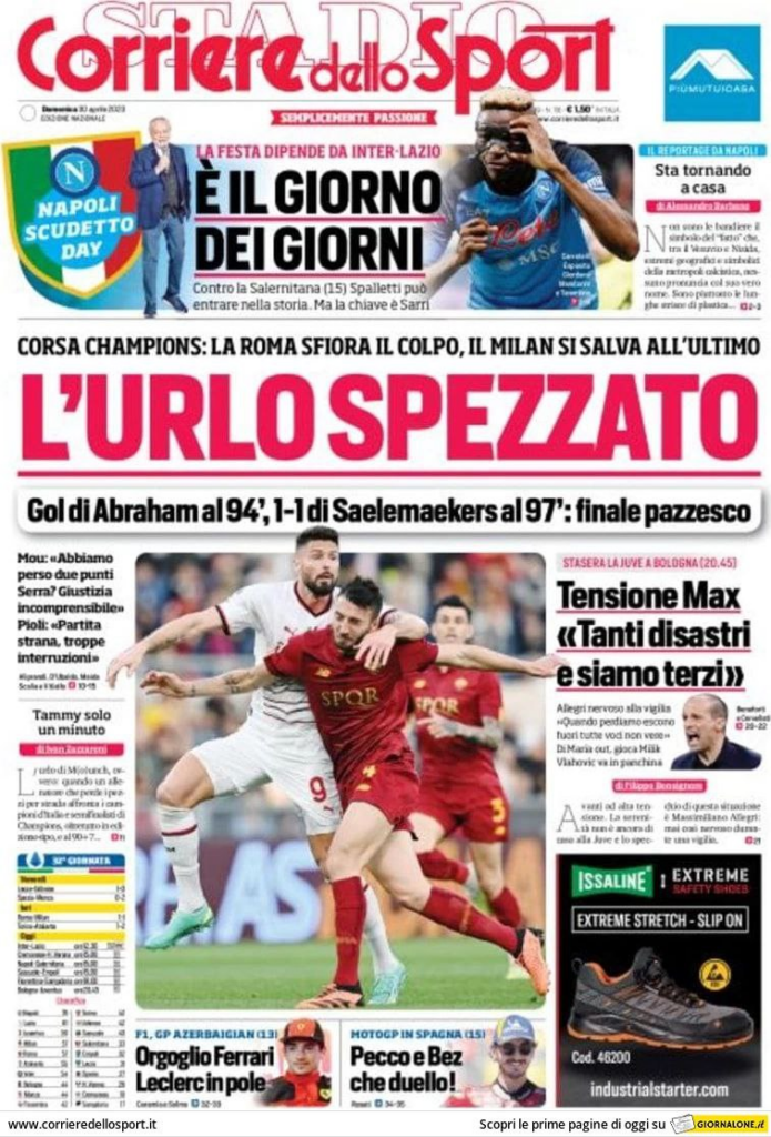 Le prime pagine dei quotidiani sportivi – 30 aprile 33 image 12