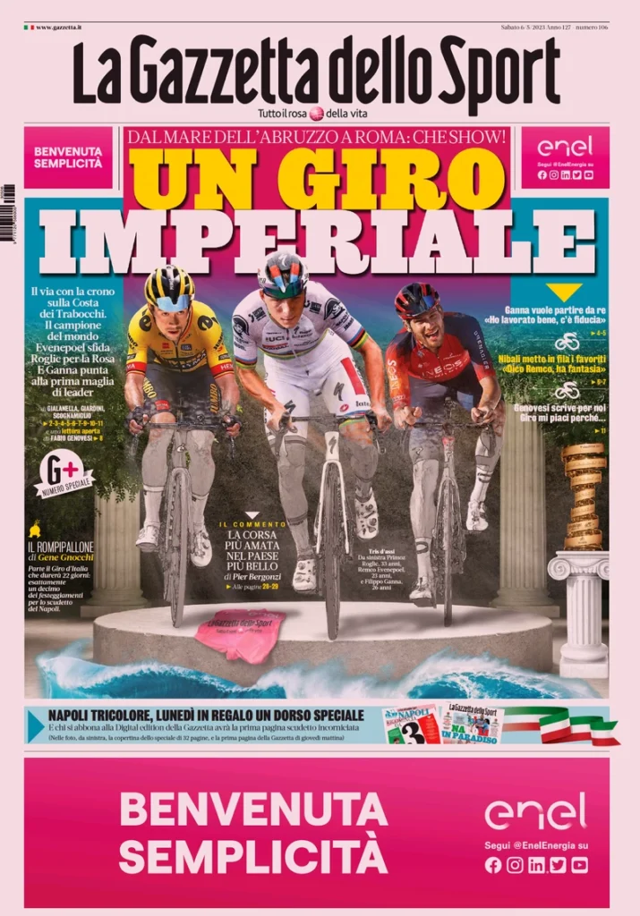 Le prime pagine dei quotidiani sportivi – 6 maggio 31 Gazzetta Sport 1