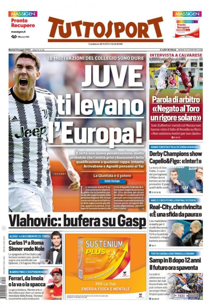 Le prime pagine dei quotidiani sportivi – 9 maggio 31 Unknown 3