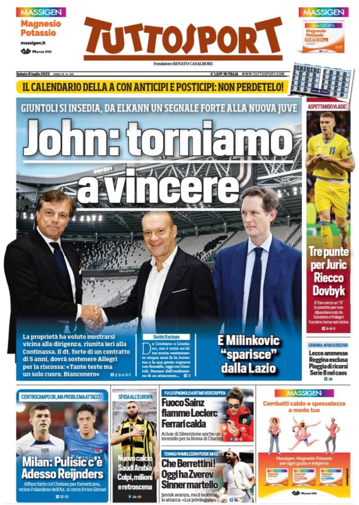 Le prime pagine dei quotidiani sportivi – 8 luglio 31 image 10