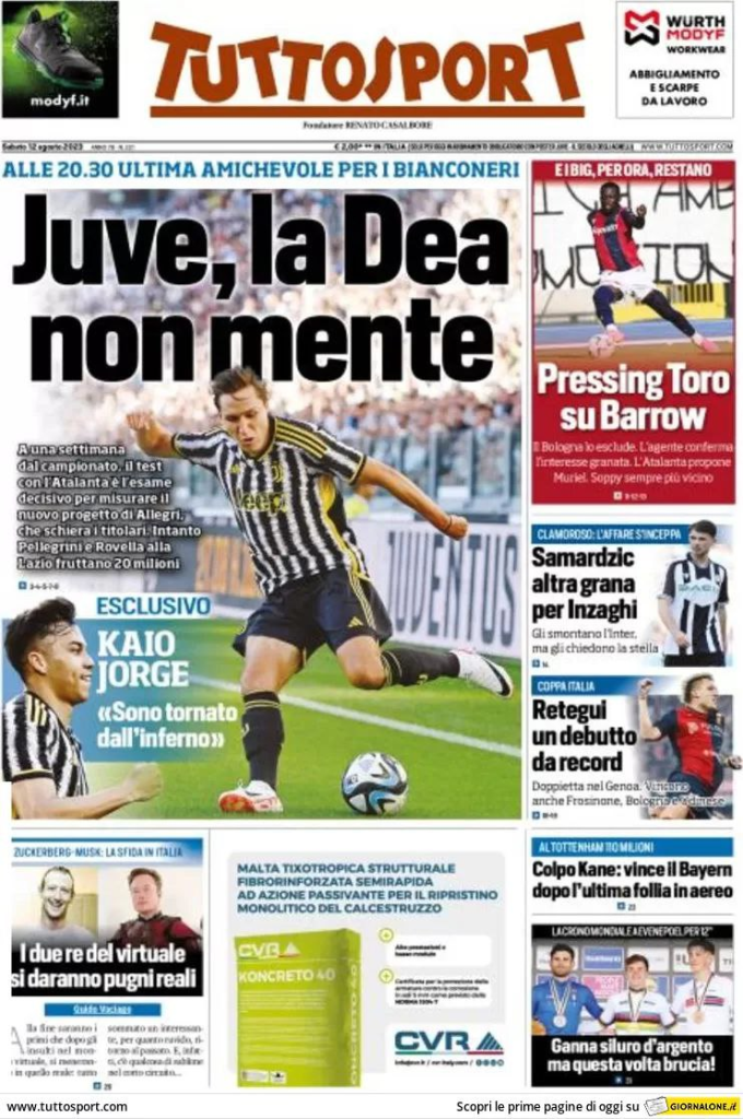 Le prime pagine dei quotidiani sportivi – 12 agosto 31 image 2