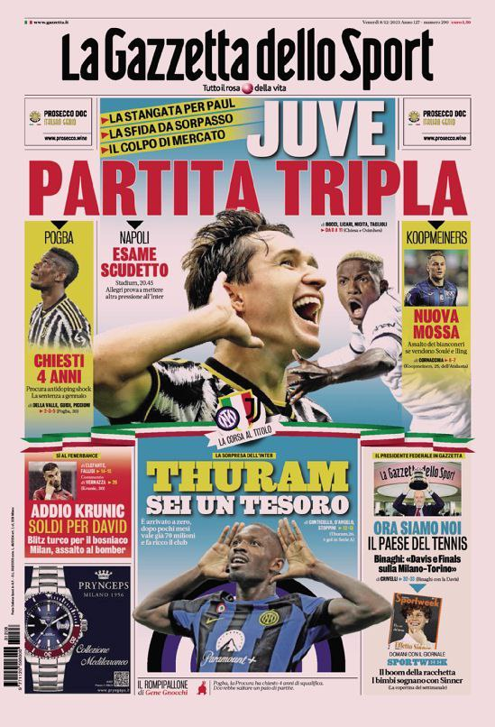 Le Prime Pagine Sportive Nazionali – 8 dicembre 32 image 2