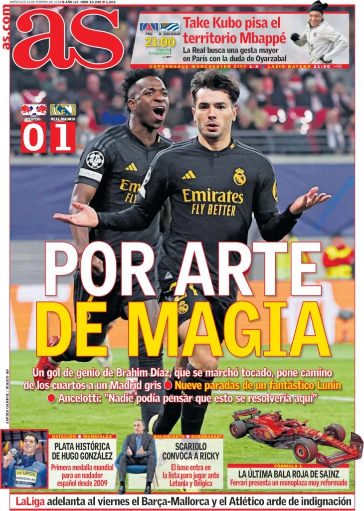 Real, i quotidiani esaltano Brahim Diaz: «Un genio» 32 AS