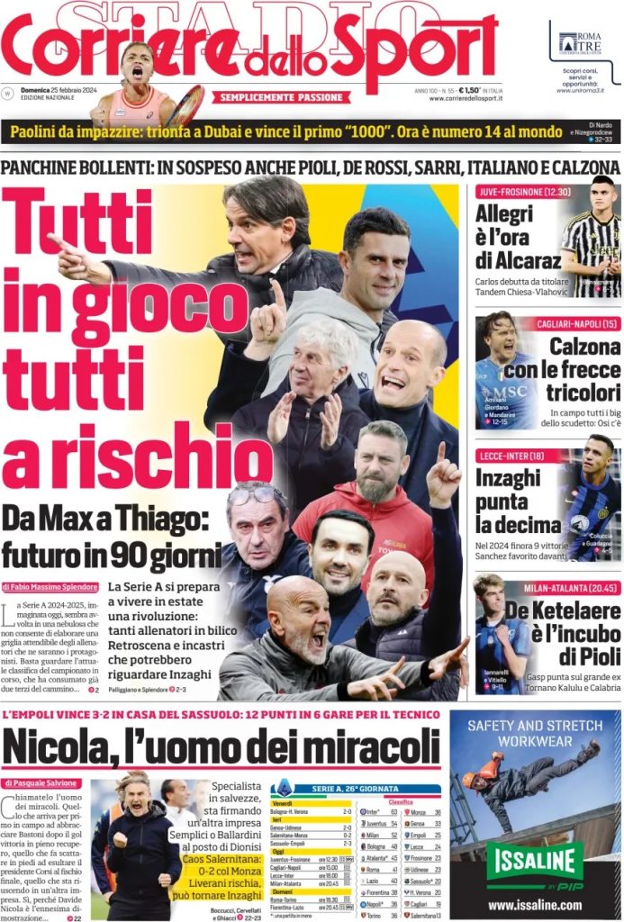 Le Prime Pagine Sportive Nazionali – 25 febbraio 33 corriere dello sport 0972d643a5fca49511ad4d0d898dc9ab big
