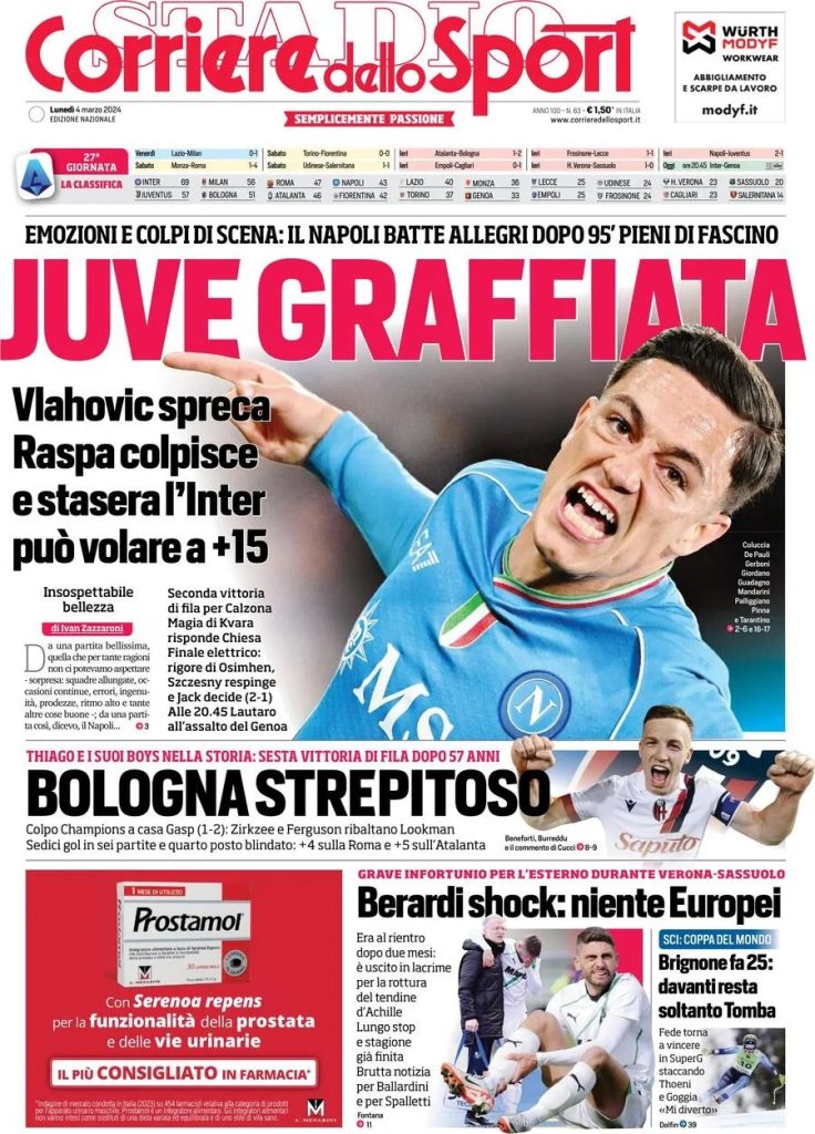 Le Prime Pagine Sportive Nazionali – 4 marzo 33 corriere dello sport 1612665ce18dc91df406ccc57b092bc4 big
