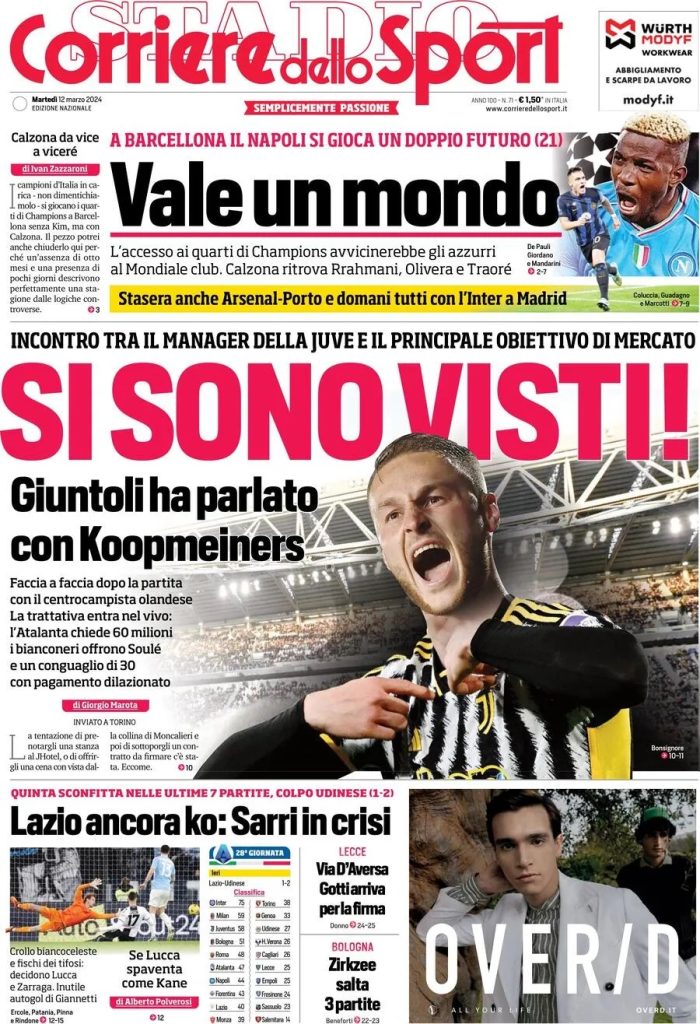 Le Prime Pagine Sportive Nazionali – 12 marzo 29 corriere dello sport a9eebd09f987033834da4412fb9f8a8f big