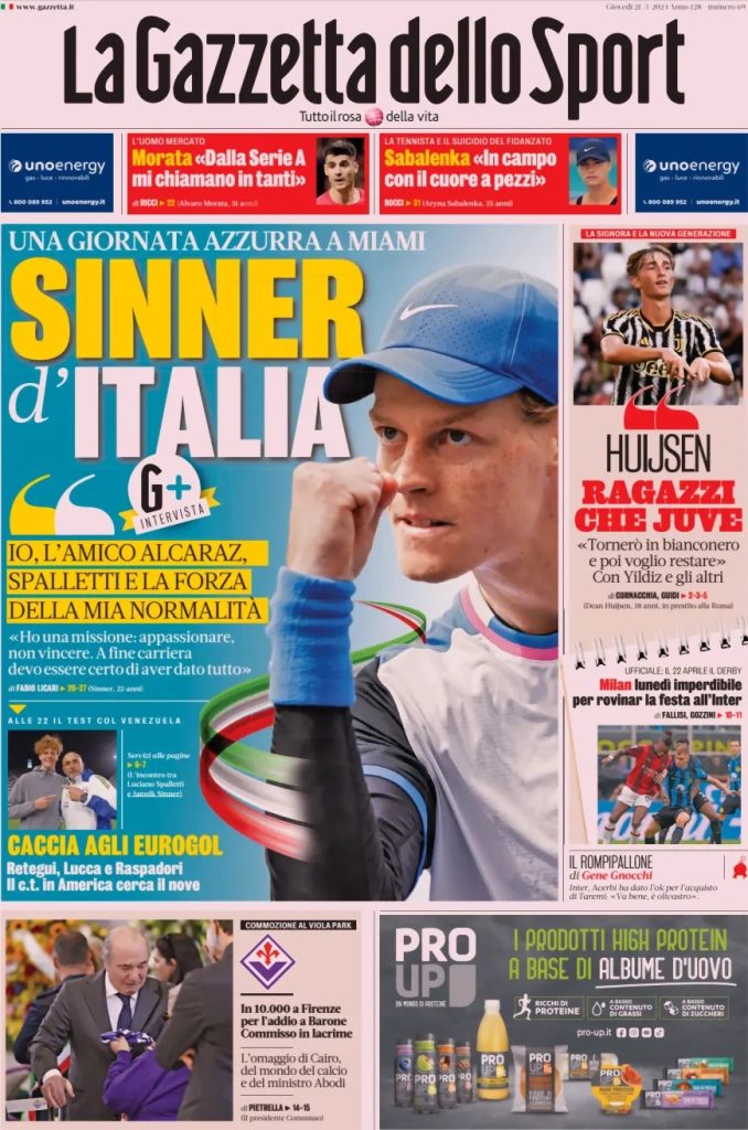 Le Prime Pagine Sportive Nazionali – 21 marzo 32 la gazzetta dello sport 0ae00a9cebdbc74f05bd383519317e4c big