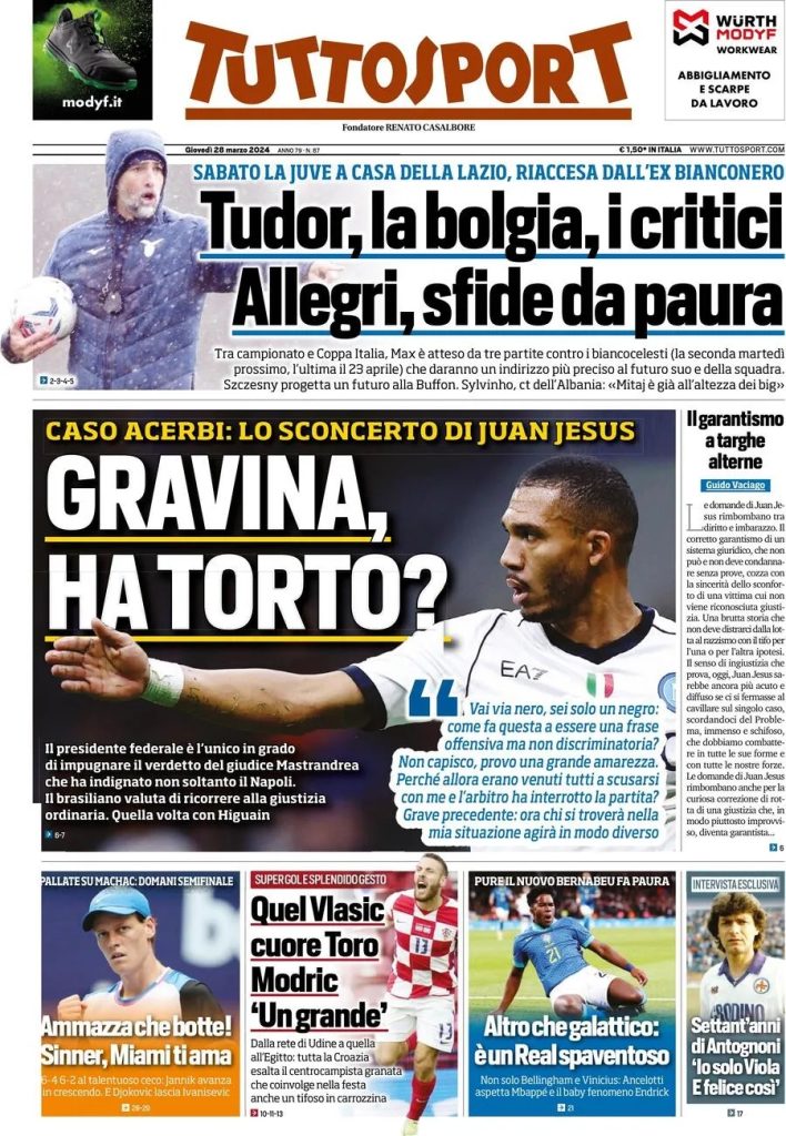 Le Prime Pagine Sportive Nazionali – 28 marzo 34 tuttosport 702dfa450a93d523c6aa92a50ddcd33f big