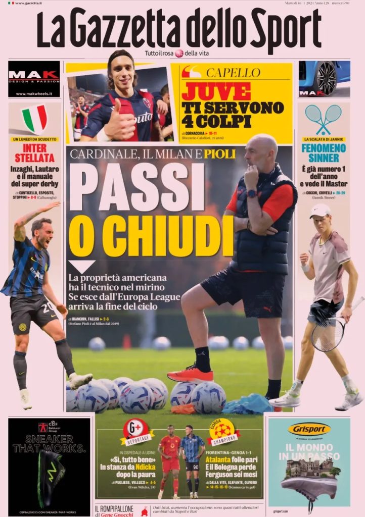 Le prime pagine sportive nazionali – 16 aprile 31 la gazzetta dello sport d935cc2fd3ebbca5502cf9c17556817c big