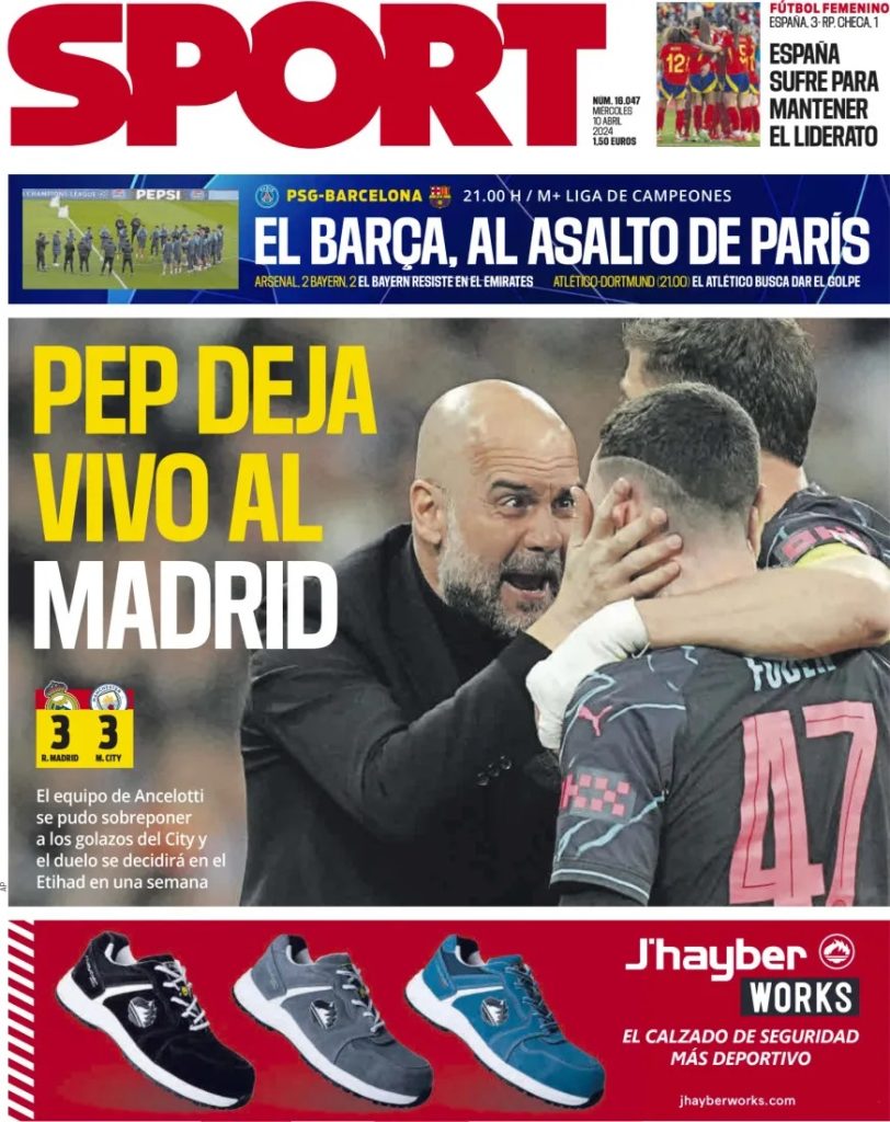 Prime pagine sportive estere sullo spettacolo di Real City 32 sport 7c97ce4267282908ecc311cef118eb89 big