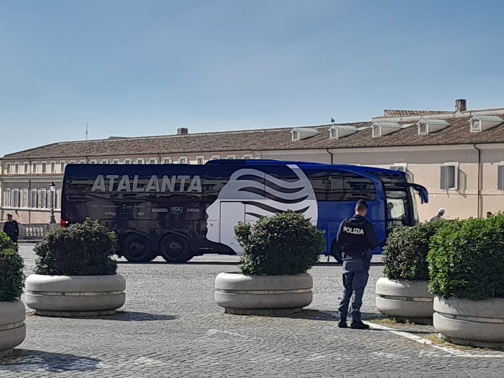 Atalanta Juve, l’arrivo dei nerazzurri al Quirinale – VIDEO