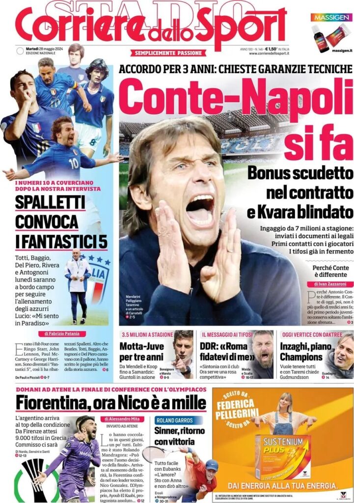 Le prime pagine sportive nazionali – 28 maggio 33 corriere dello sport 4ece8bc289c248d620396e13c7771f0f big