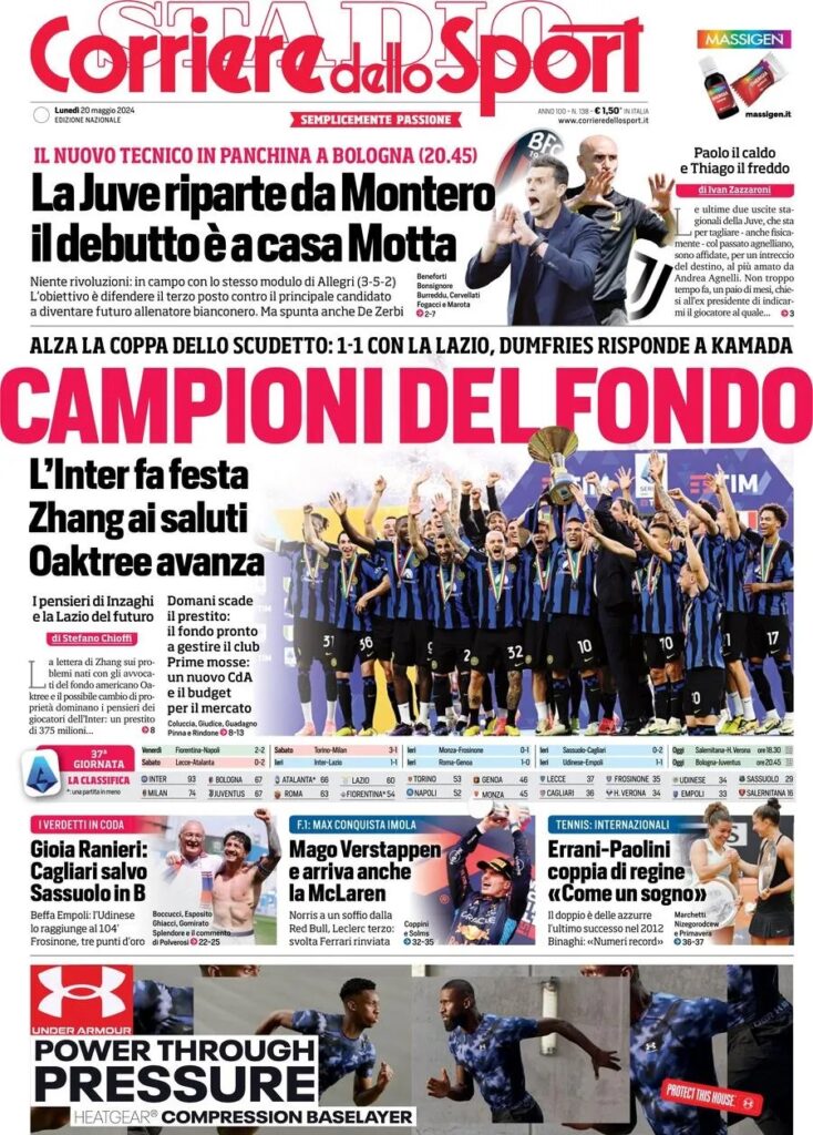 Le prime pagine sportive nazionali – 20 maggio 33 corriere dello sport fc8693fd9a6d9c6d5acc8d740ad5f78e big