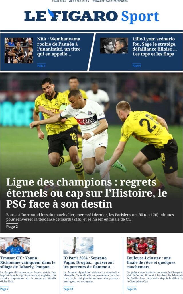 Mbappé ultimo tango a Parigi: rimpianto o storia? Le prime pagine internazionali 33 le figaro sport 032317142 1