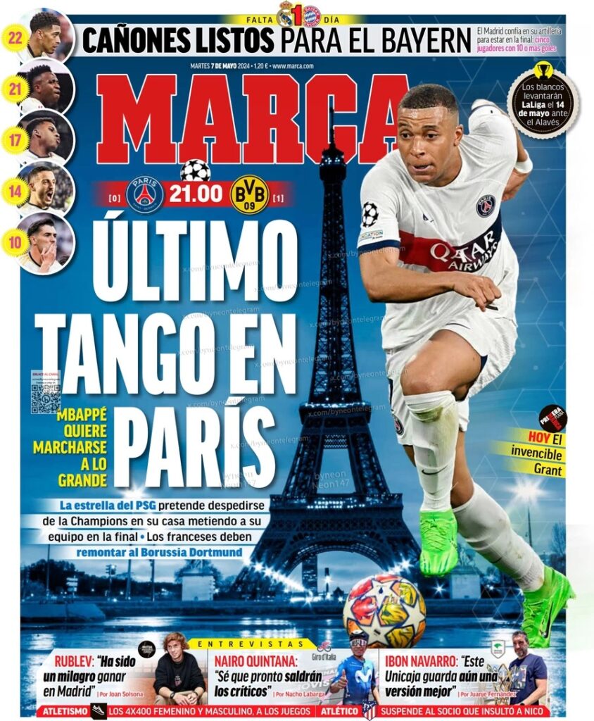 Mbappé ultimo tango a Parigi: rimpianto o storia? Le prime pagine internazionali 32 marca 094449847 1