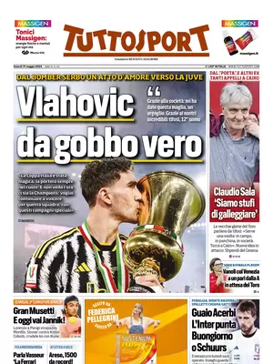 Le prime pagine sportive nazionali – 31 maggio 32 tuttosport 002124952