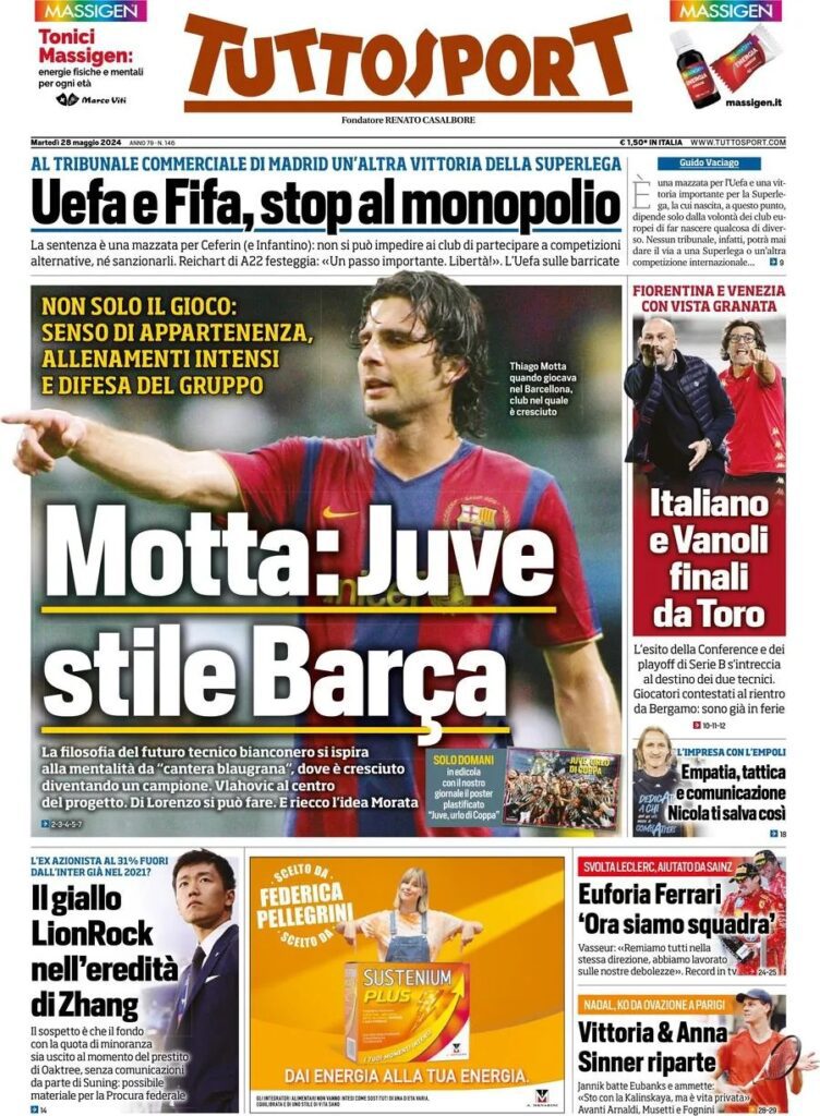 Le prime pagine sportive nazionali – 28 maggio 34 tuttosport 19e17e8b704d737d2da528facac6e2a3 big