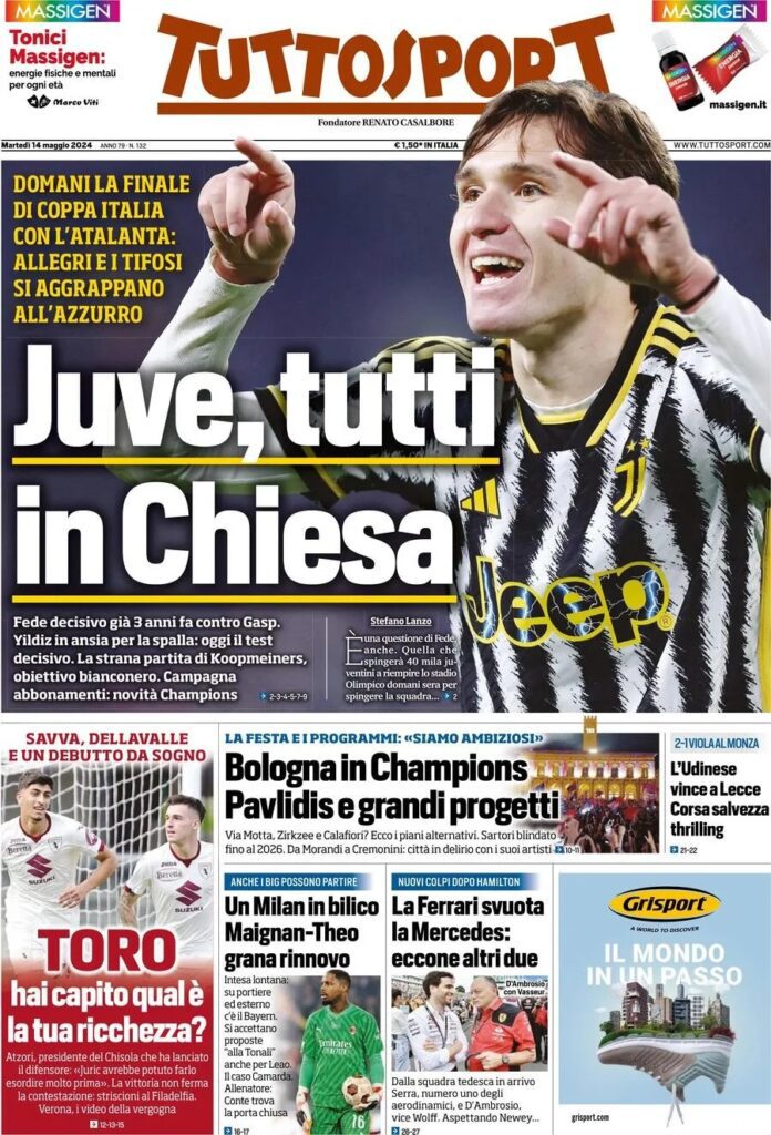 Le prime pagine sportive nazionali – 14 maggio 32 tuttosport 7eb04e9290d8913efc048162208251c4 big