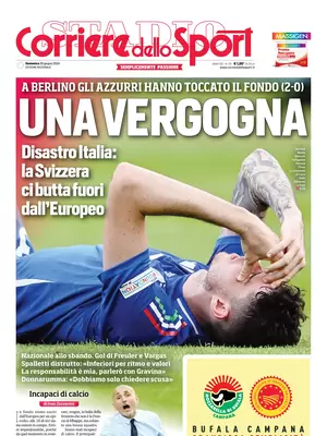 Le prime pagine sportive nazionali – 30 giugno 33 corriere dello sport 001933478