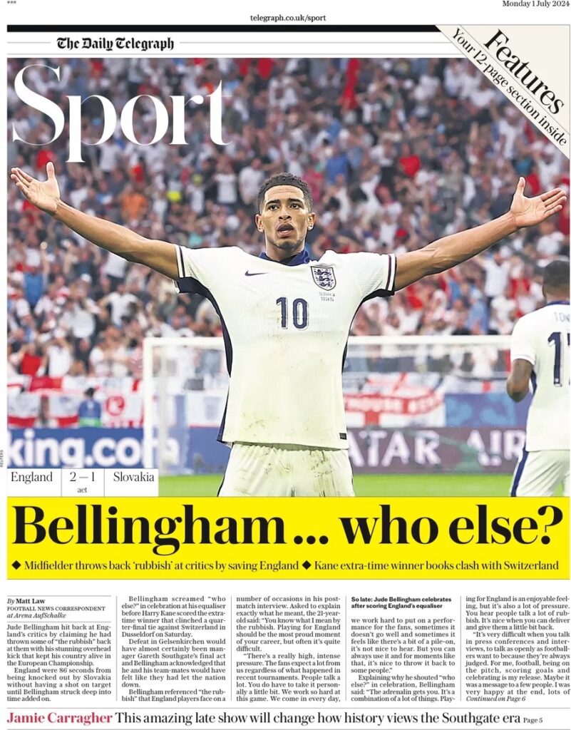 the daily telegraph sport 234111678