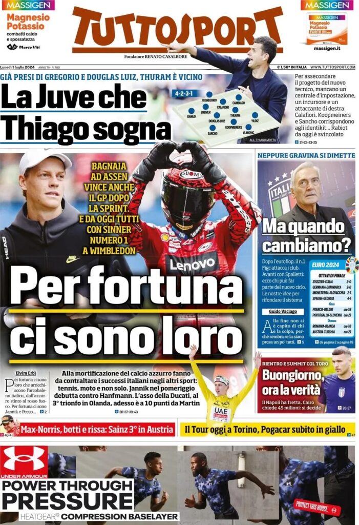 Le prime pagine sportive nazionali – 1 luglio 34 tuttosport 59f042b289b28ef25a642dfd9eecf18a big