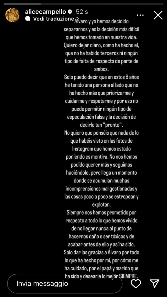 Morata Campello, anche la compagna conferma la separazione 32 campello