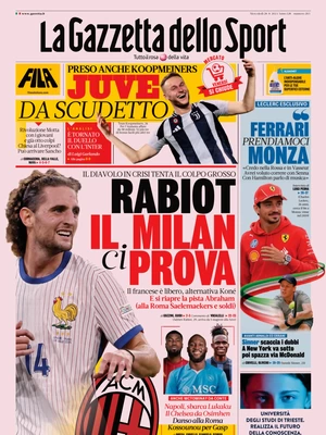 Le prime pagine sportive nazionali – 28 agosto 34 la gazzetta dello sport 050805909