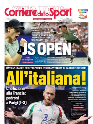 Le PRIME PAGINE SPORTIVE nazionali – 7 settembre 33 corriere dello sport 021213436