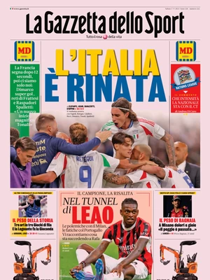 Le PRIME PAGINE SPORTIVE nazionali – 7 settembre 34 la gazzetta dello sport 050011799