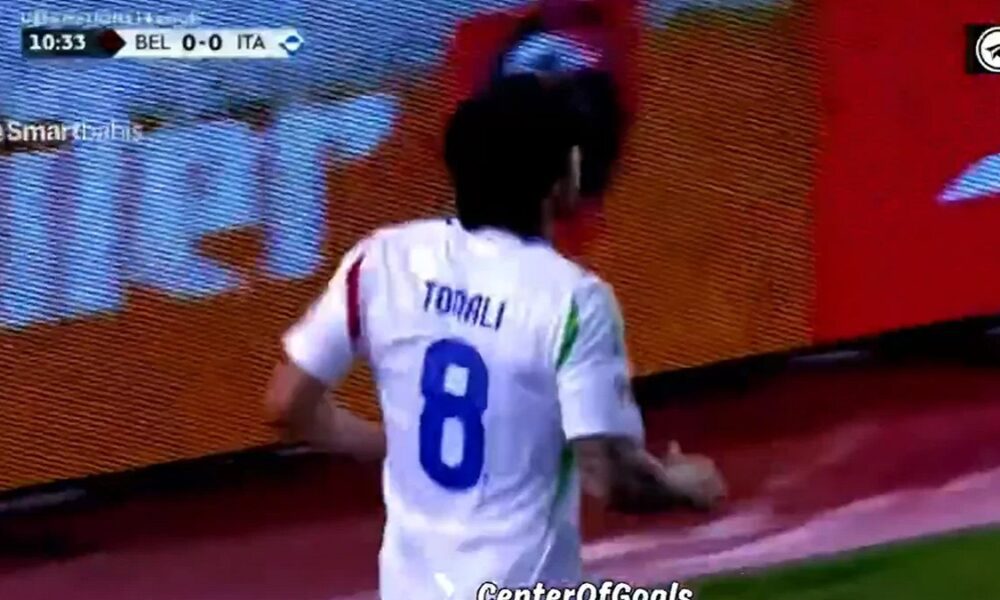 Gol Tonali, il primo gol in Azzurro: Belgio Italia 0-1 – VIDEO