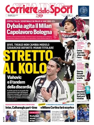 Le prime pagine sportive nazionali – 5 febbraio 31 corriere dello sport 060047018