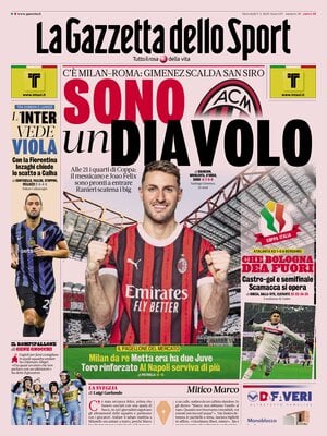 Le prime pagine sportive nazionali – 5 febbraio 32 la gazzetta dello sport 061913097