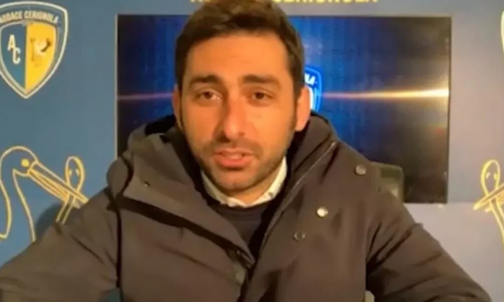 Benevento, ufficiale l’esonero di Pazienza: il comunicato