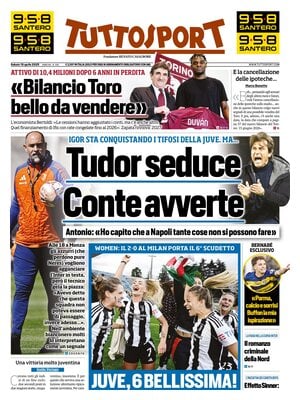 Le prime pagine sportive nazionali – 19 aprile 31 tuttosport 021204794