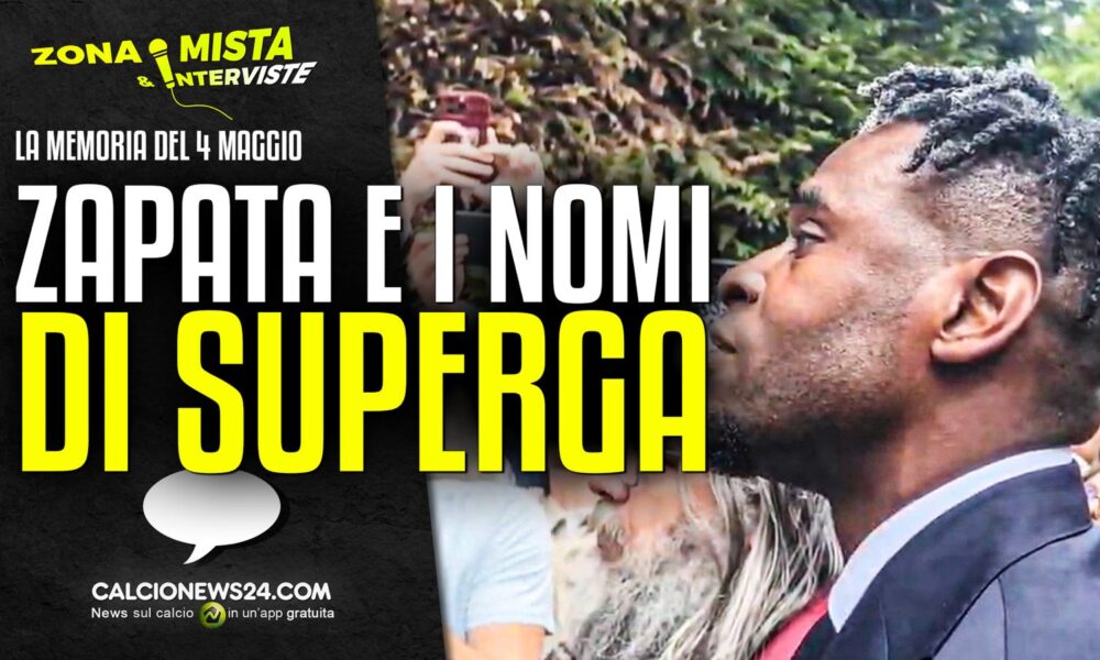 Torino, Zapata ricorda gli Invincibili: la lettura dei nomi a Superga – VIDEO 