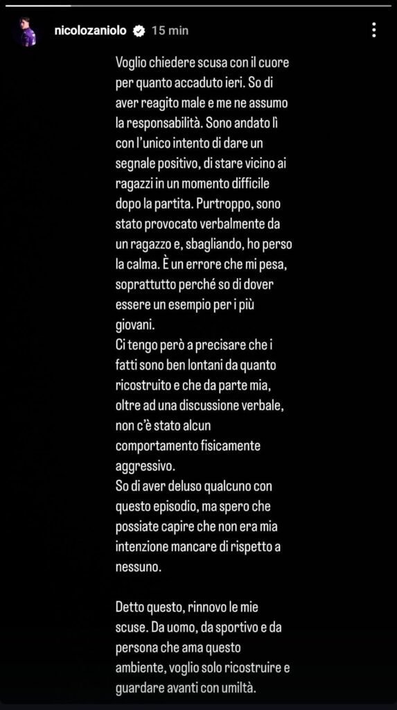 Aggressione nello spogliatoio della Roma dopo il match della Primavera, Zaniolo: «Voglio chiedere scusa per quanto accaduto» 32 ZANIOLO STORIA