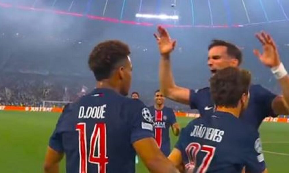 PSG Inter, raddoppio dei parigini: contropiede letale chiuso da Doué – VIDEO