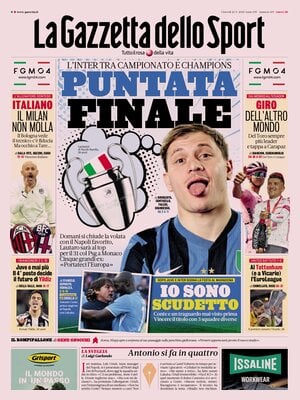 Le prime pagine sportive nazionali – 22 maggio 34 la gazzetta dello sport 062849896
