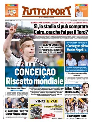 Le prime pagine sportive nazionali – 22 maggio 32 tuttosport 021204982