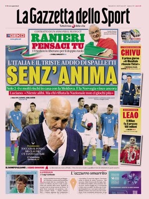 Le prime pagine sportive nazionali – 10 giugno 34 la gazzetta dello sport 070842541