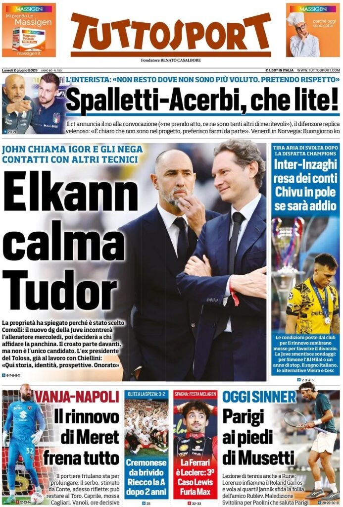 Le prime pagine sportive nazionali – 2 giugno 34 tuttosport c2deb14a0bf5581fe23d482cee2a15c7 big