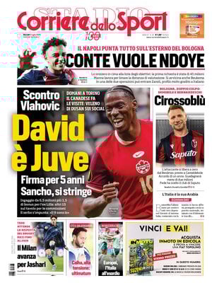 Le prime pagine sportive nazionali – 3 luglio 33 corriere dello sport 061810725