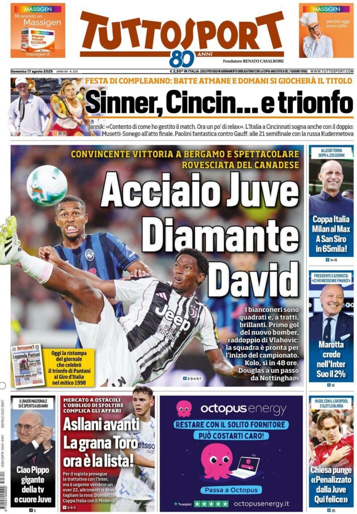 Le prime pagine sportive nazionali - 17 agosto 34 WhatsApp Image 2025 08 17 at 07.59.13 2